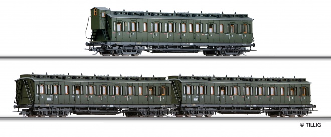 Set of 3 compartment Passenger cars<br /><a href='images/pictures/Tillig/01616_HM.jpg' target='_blank'>Full size image</a>